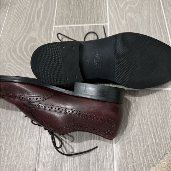 MEN'S JOHNSTON & MURPHY VERY COMFORTABLE BROWN COLOR SIZE 10 - Picture 6 of 7